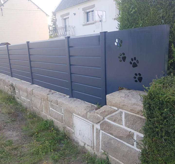 Installation de clôture